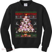 Cute Axolotl Christmas Tree Ugly Sweater   Kids Sweatshirt thumb 0