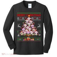 Cute Axolotl Christmas Tree Ugly Sweater   Kids Long Sleeve Shirt thumb 0