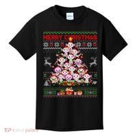 Cute Axolotl Christmas Tree Ugly Sweater   Kids T-Shirt thumb 0