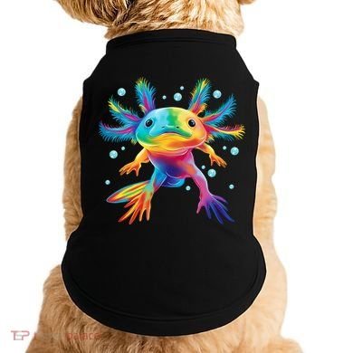 Cute Axolotl Colorful Axolotl Art Doggie Tank