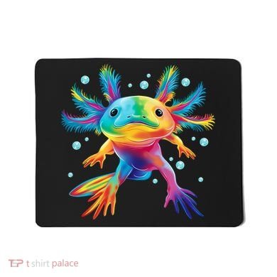 Cute Axolotl Colorful Axolotl Art Mousepad
