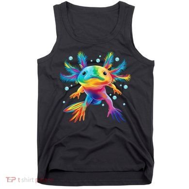 Cute Axolotl Colorful Axolotl Art Tank Top