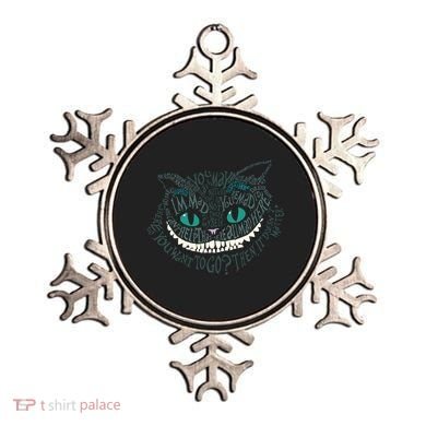Cheshire Alice Cat We're All Mad Here Wonderland Ornament