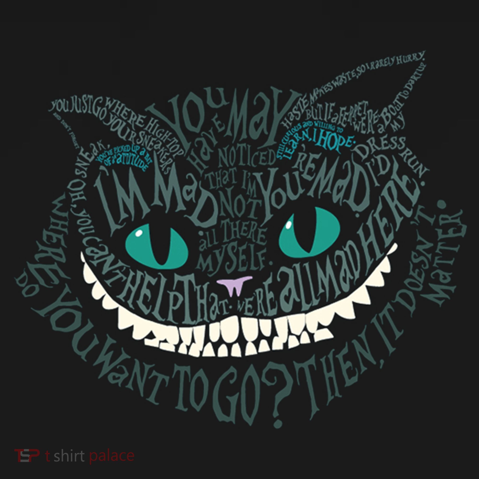 Cheshire Alice Cat We're All Mad Here Wonderland Women's Tank Top