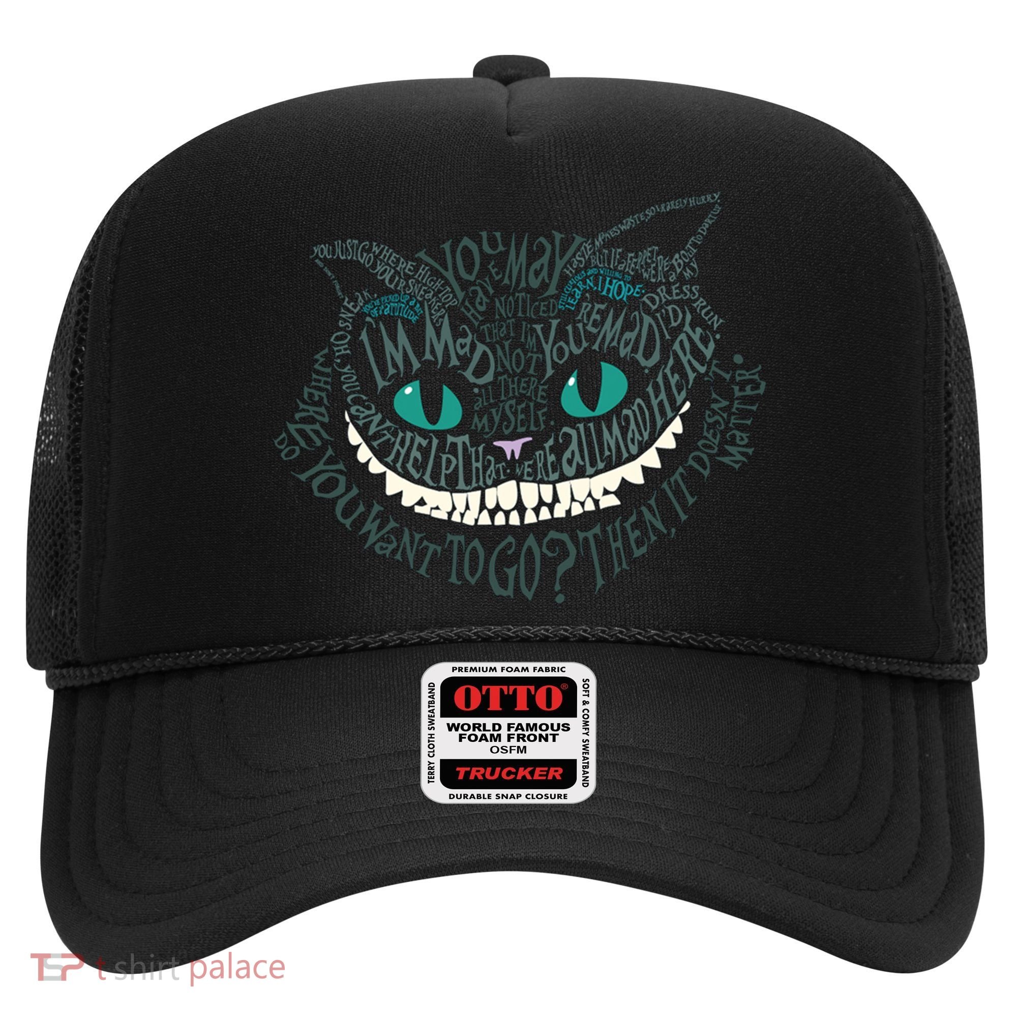 Cheshire Alice Cat We're All Mad Here Wonderland Hat