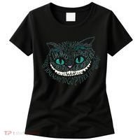 Cheshire Alice Cat We're All Mad Here Wonderland Women's T-Shirt thumb 0