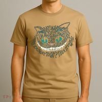 Cheshire Alice Cat We're All Mad Here Wonderland T-Shirt thumb 3