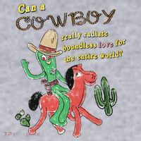 Can A Cowboy Really Radiate Boundless Love For The Entire World Women's Sweatshirt thumb 2