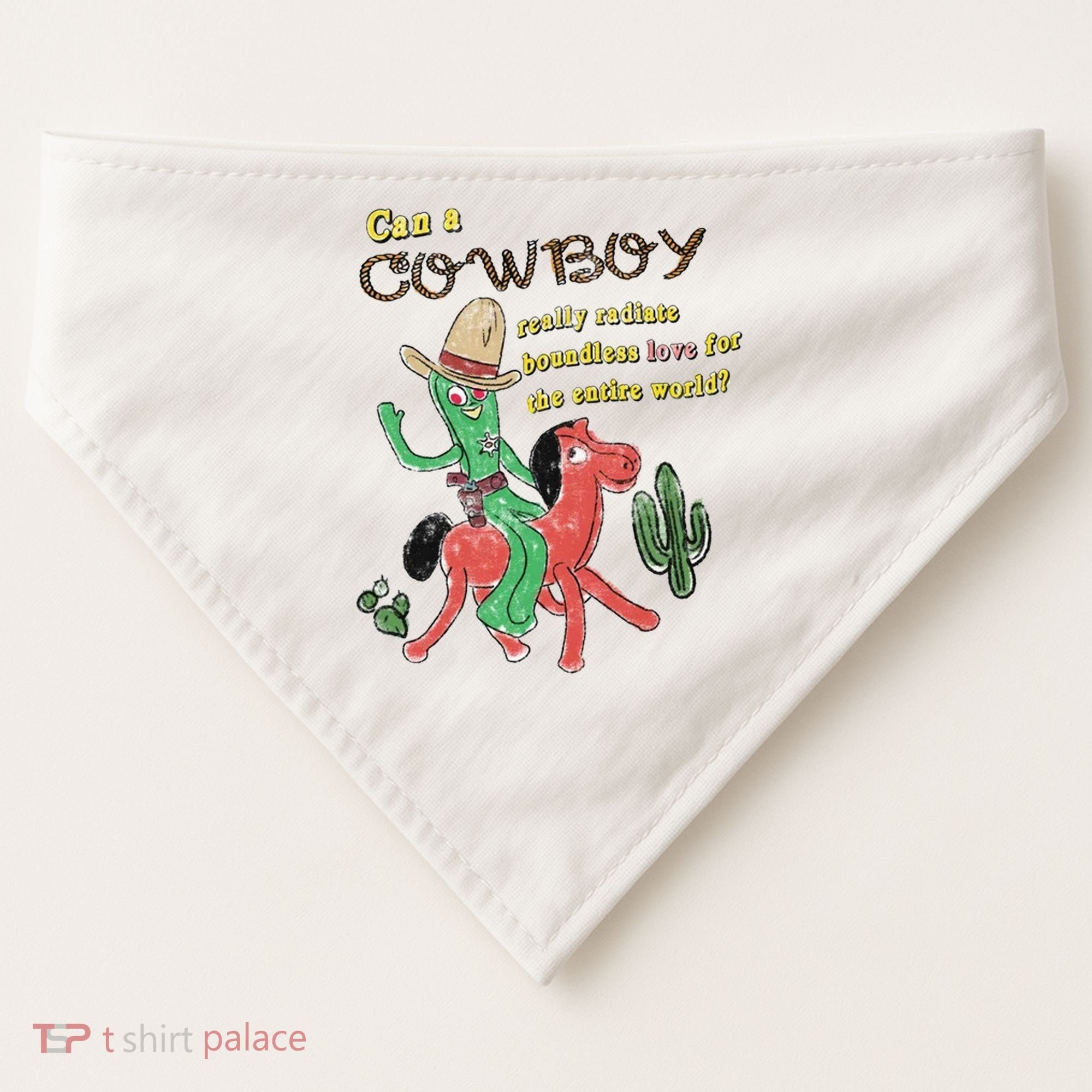 Can A Cowboy Really Radiate Boundless Love For The Entire World USA-Made Doggie Bandana