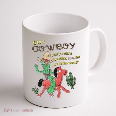Can A Cowboy Really Radiate Boundless Love For The Entire World Coffee Mug back
