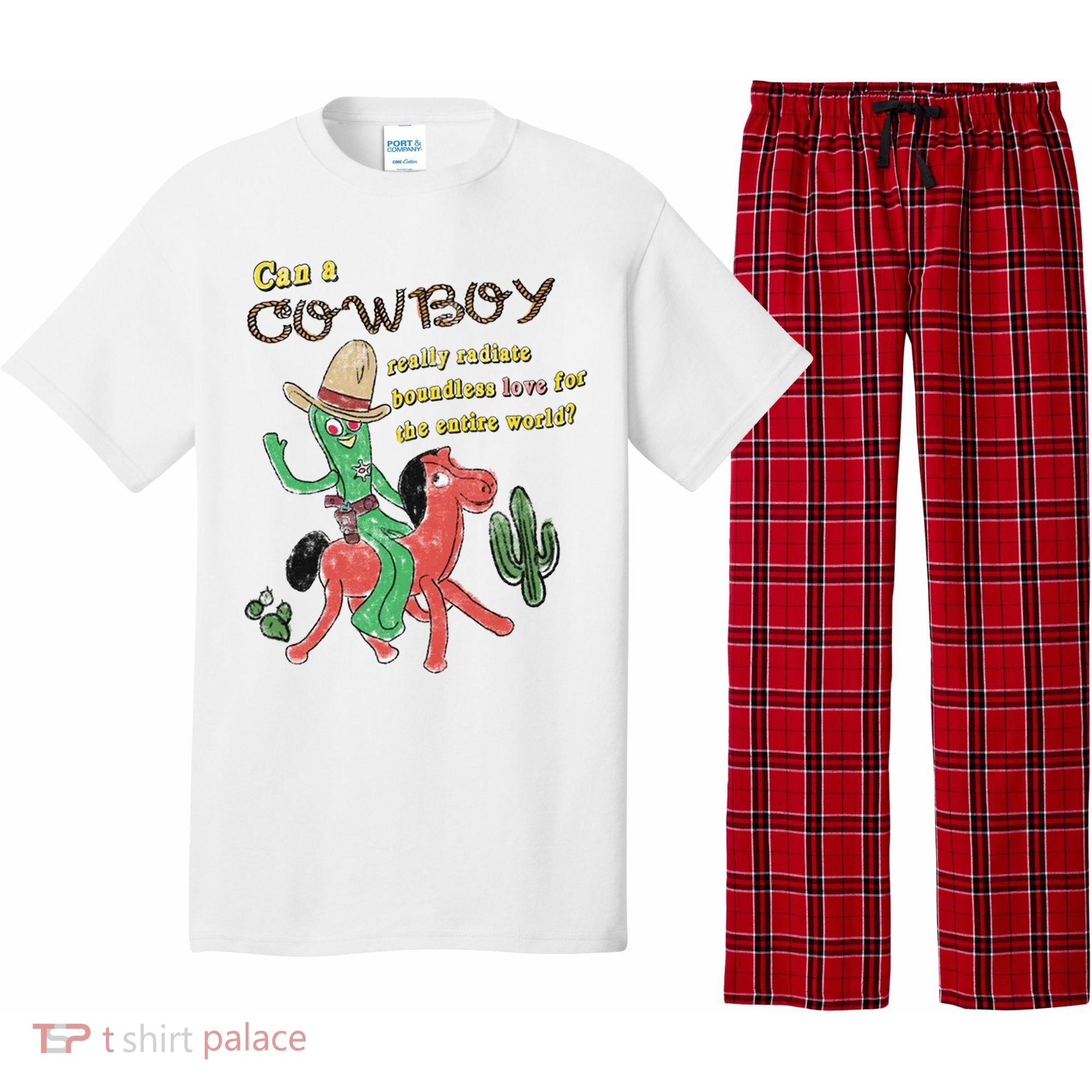Can A Cowboy Really Radiate Boundless Love For The Entire World Pajama Set