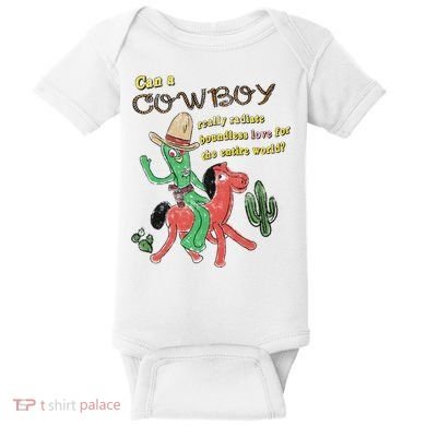 Can A Cowboy Really Radiate Boundless Love For The Entire World Baby Bodysuit