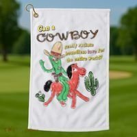 Can A Cowboy Really Radiate Boundless Love For The Entire World Golf Towel thumb 1