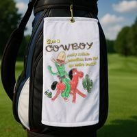 Can A Cowboy Really Radiate Boundless Love For The Entire World Golf Towel thumb 2