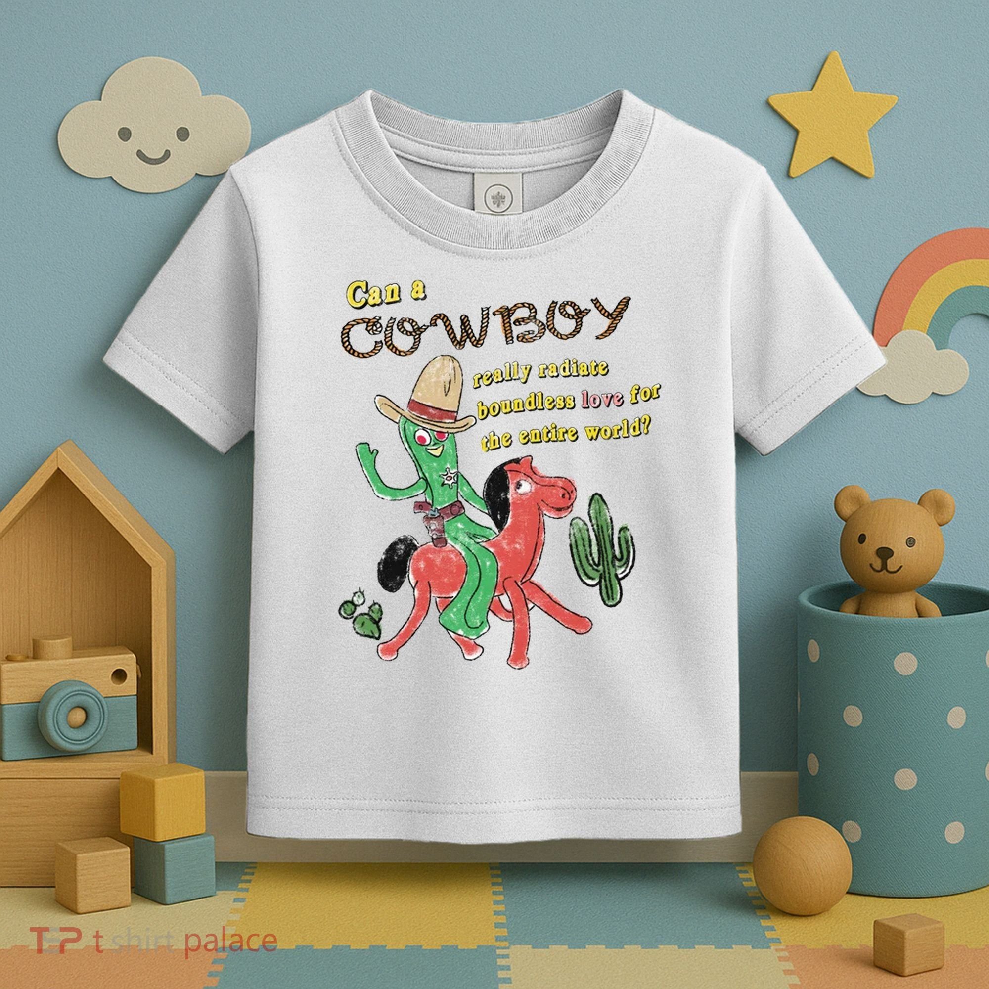 Can A Cowboy Really Radiate Boundless Love For The Entire World Toddler T-Shirt