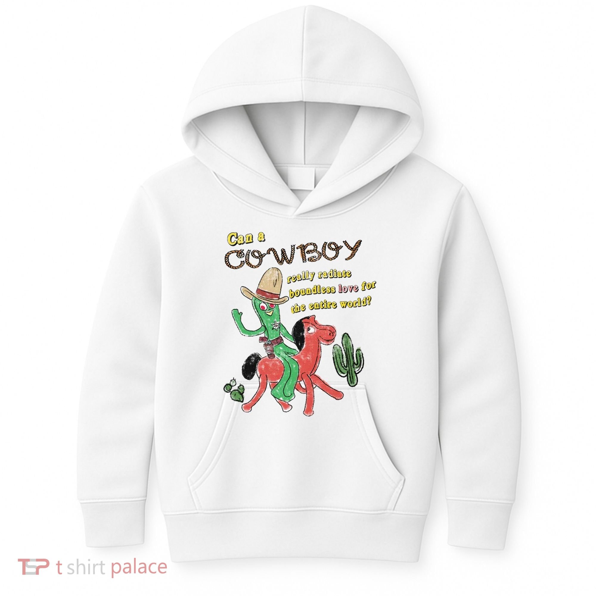 Can A Cowboy Really Radiate Boundless Love For The Entire World Kids Hoodie