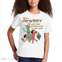 Can A Cowboy Really Radiate Boundless Love For The Entire World Kids T-Shirt thumb 2