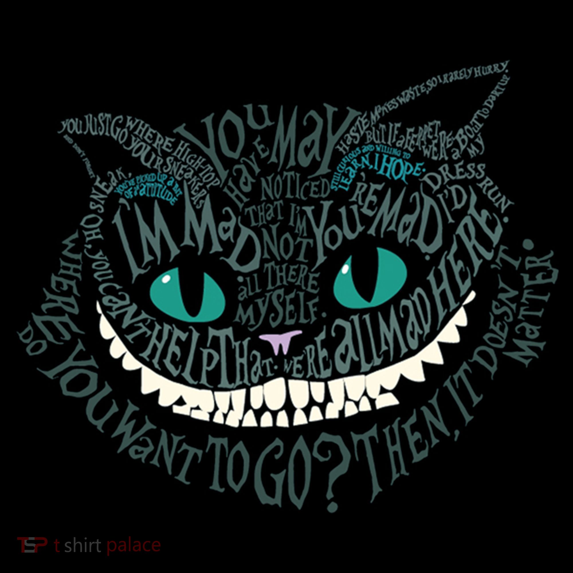 Cheshire Alice Cat We're All Mad Here Wonderland Coffee Mug