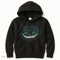 Cheshire Alice Cat We're All Mad Here Wonderland Kids Hoodie thumb 0