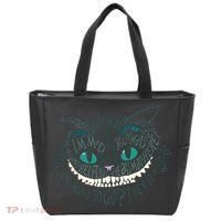 Cheshire Alice Cat We're All Mad Here Wonderland Tote Bag thumb 0