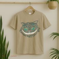 Cheshire Alice Cat We're All Mad Here Wonderland T-Shirt thumb 2