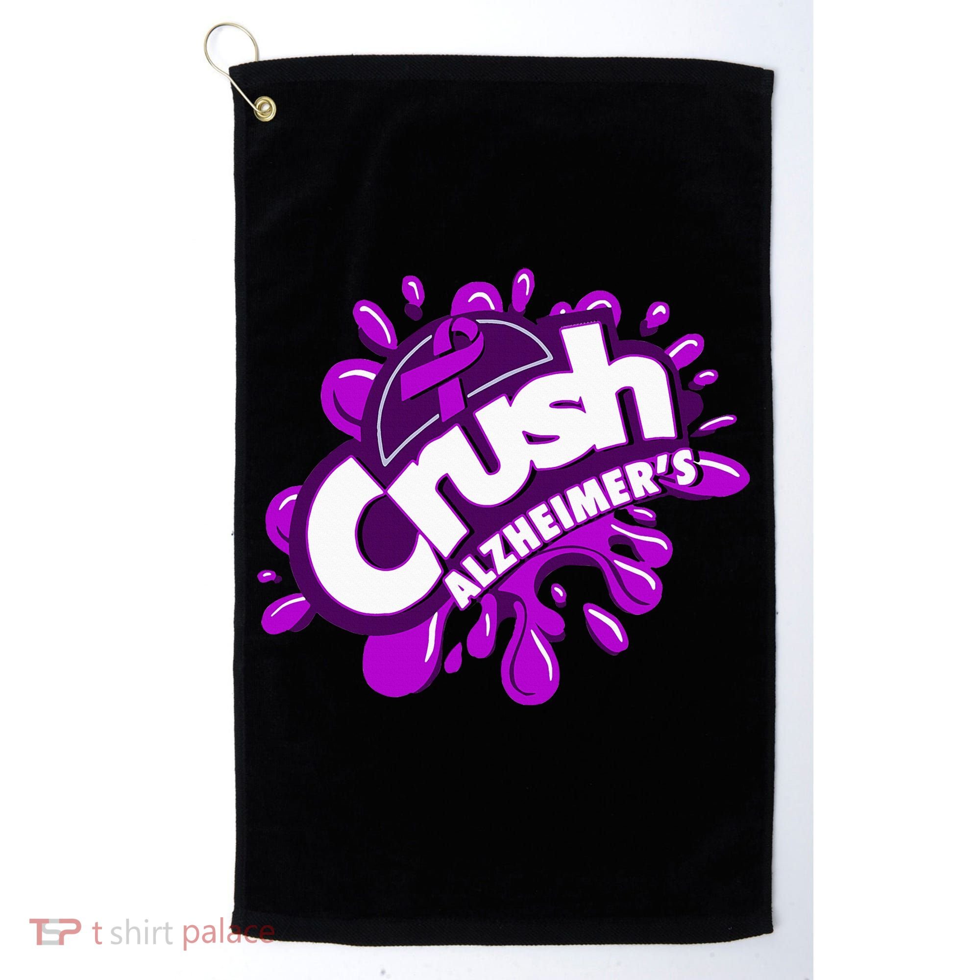 Crush AlzheimerS Golf Towel