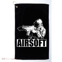Cute Airsoft Combat Paintball And Funny Gift Golf Towel thumb 0