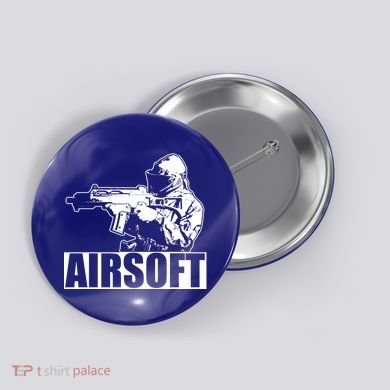 Cute Airsoft Combat Paintball And Funny Gift Button