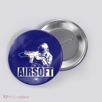 Cute Airsoft Combat Paintball And Funny Gift Button thumb 0