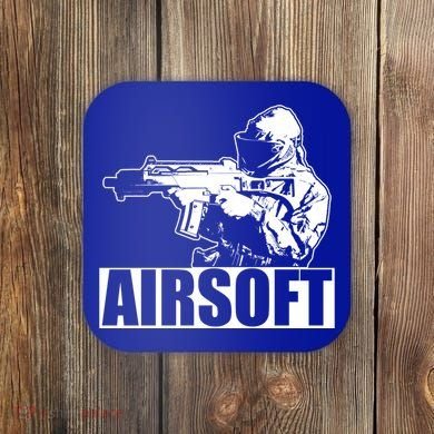 Cute Airsoft Combat Paintball And Funny Gift Coaster