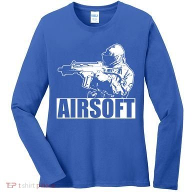Cute Airsoft Combat Paintball And Funny Gift Women's Long Sleeve Shirt