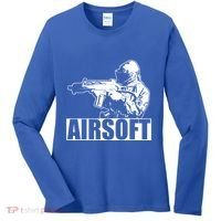 Cute Airsoft Combat Paintball And Funny Gift Women's Long Sleeve Shirt thumb 0