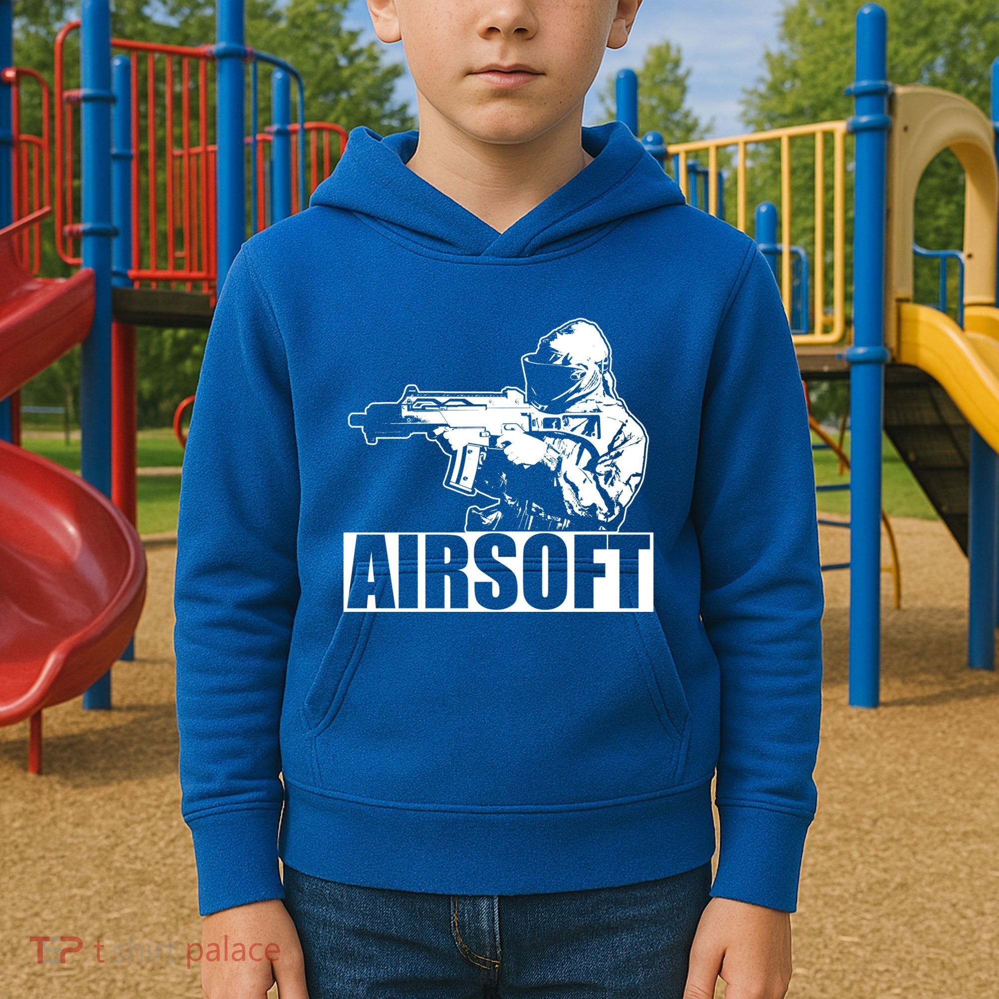 Cute Airsoft Combat Paintball And Funny Gift Kids Hoodie