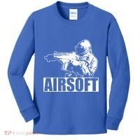 Cute Airsoft Combat Paintball And Funny Gift Kids Long Sleeve Shirt thumb 0