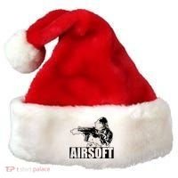 Cute Airsoft Combat Paintball And Funny Gift Santa Hat thumb 0