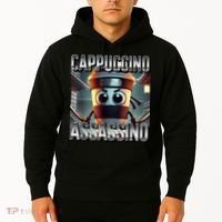 Cappuccino Assassino Coffee Lovers Italian Brainrot Meme  Hoodie thumb 2