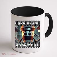 Cappuccino Assassino Coffee Lovers Italian Brainrot Meme  Coffee Mug thumb 1