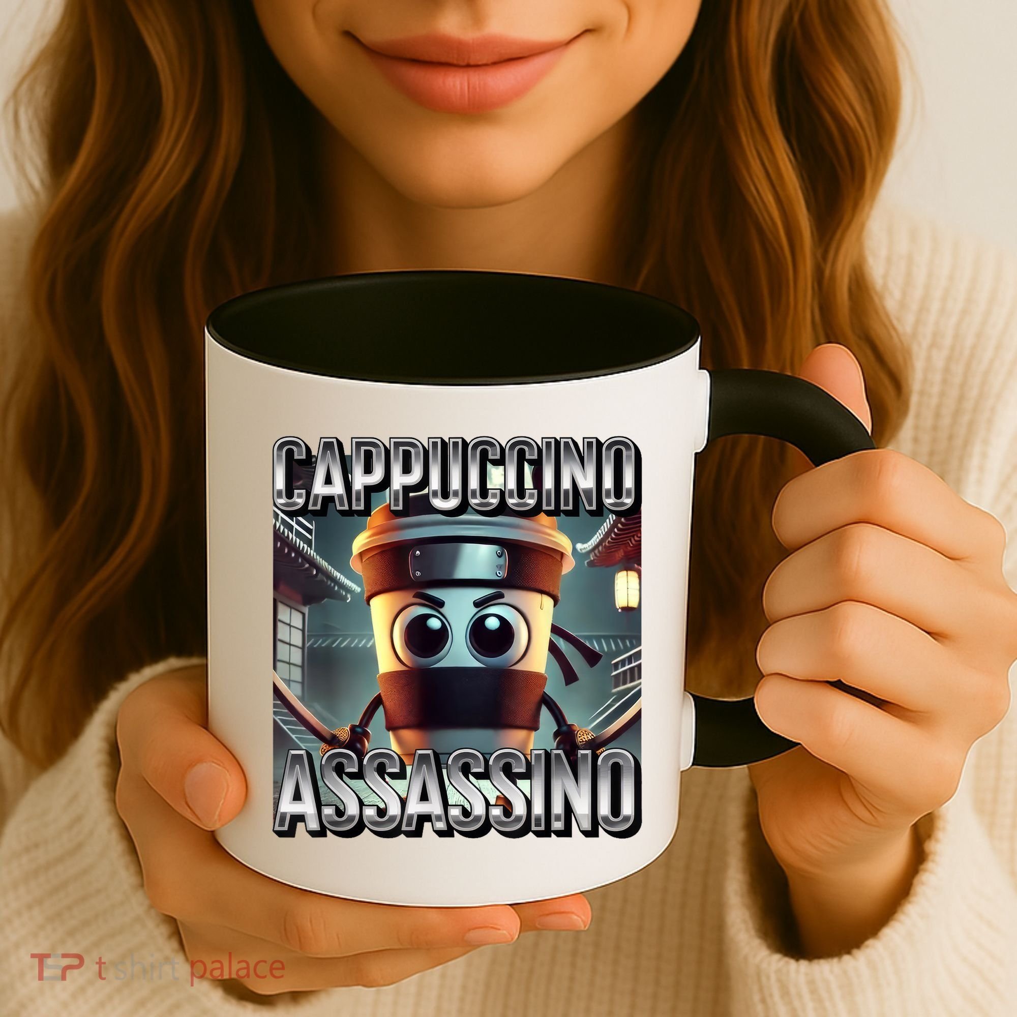 Cappuccino Assassino Coffee Lovers Italian Brainrot Meme  Coffee Mug