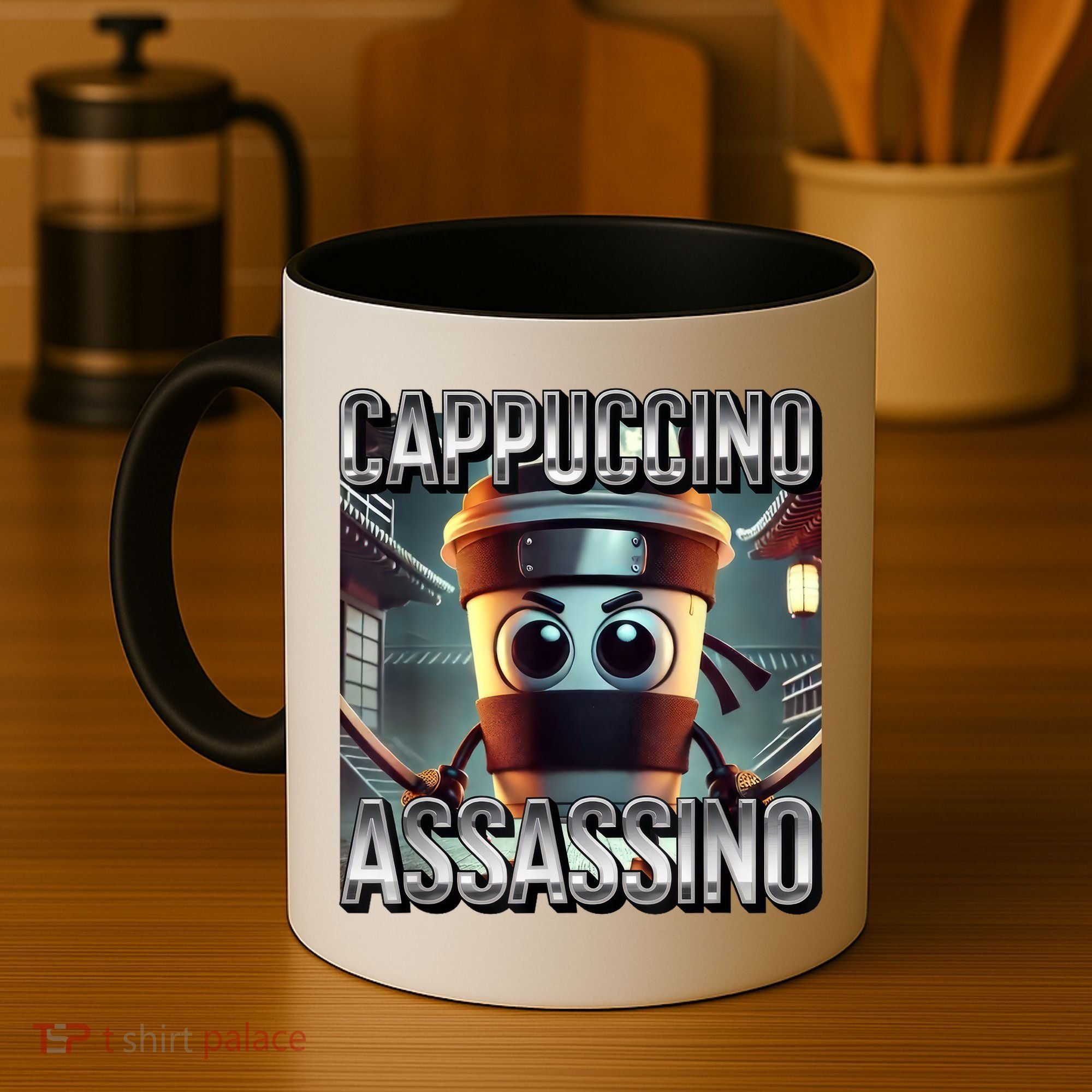 Cappuccino Assassino Coffee Lovers Italian Brainrot Meme  Coffee Mug