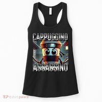 Cappuccino Assassino Coffee Lovers Italian Brainrot Meme  Women's Tank Top thumb 0