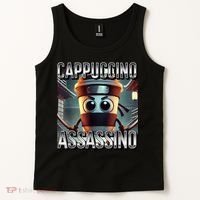 Cappuccino Assassino Coffee Lovers Italian Brainrot Meme  Tank Top thumb 2