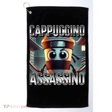 Cappuccino Assassino Coffee Lovers Italian Brainrot Meme  Golf Towel