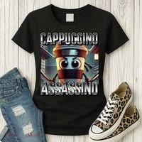 Cappuccino Assassino Coffee Lovers Italian Brainrot Meme  Women's T-Shirt thumb 3