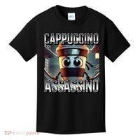 Cappuccino Assassino Coffee Lovers Italian Brainrot Meme  Kids T-Shirt thumb 0