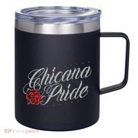 Chicano And Chicana For Chicana Pride 12oz Stainless Steel Coffee Mug thumb 0
