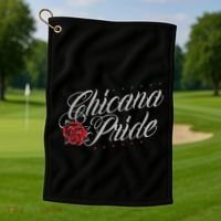 Chicano And Chicana For Chicana Pride Golf Towel thumb 1