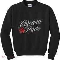 Chicano And Chicana For Chicana Pride Kids Sweatshirt thumb 0