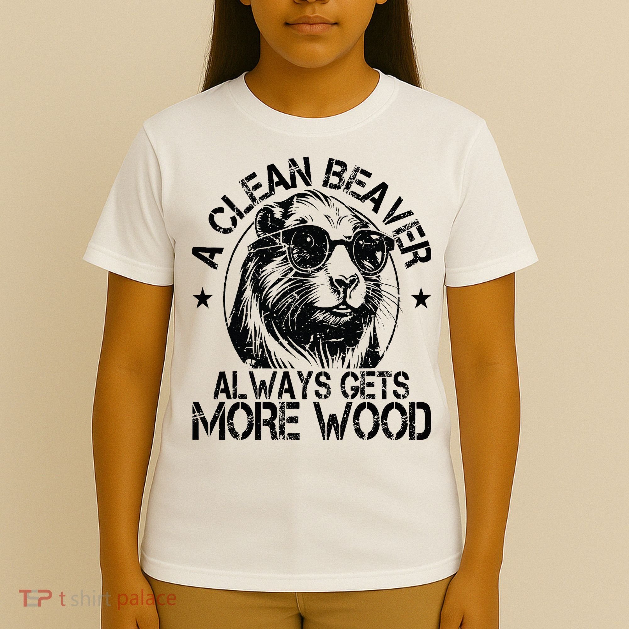 Cute American Clean Beaver Always Gets More Wood Beaver Love T-Shirt