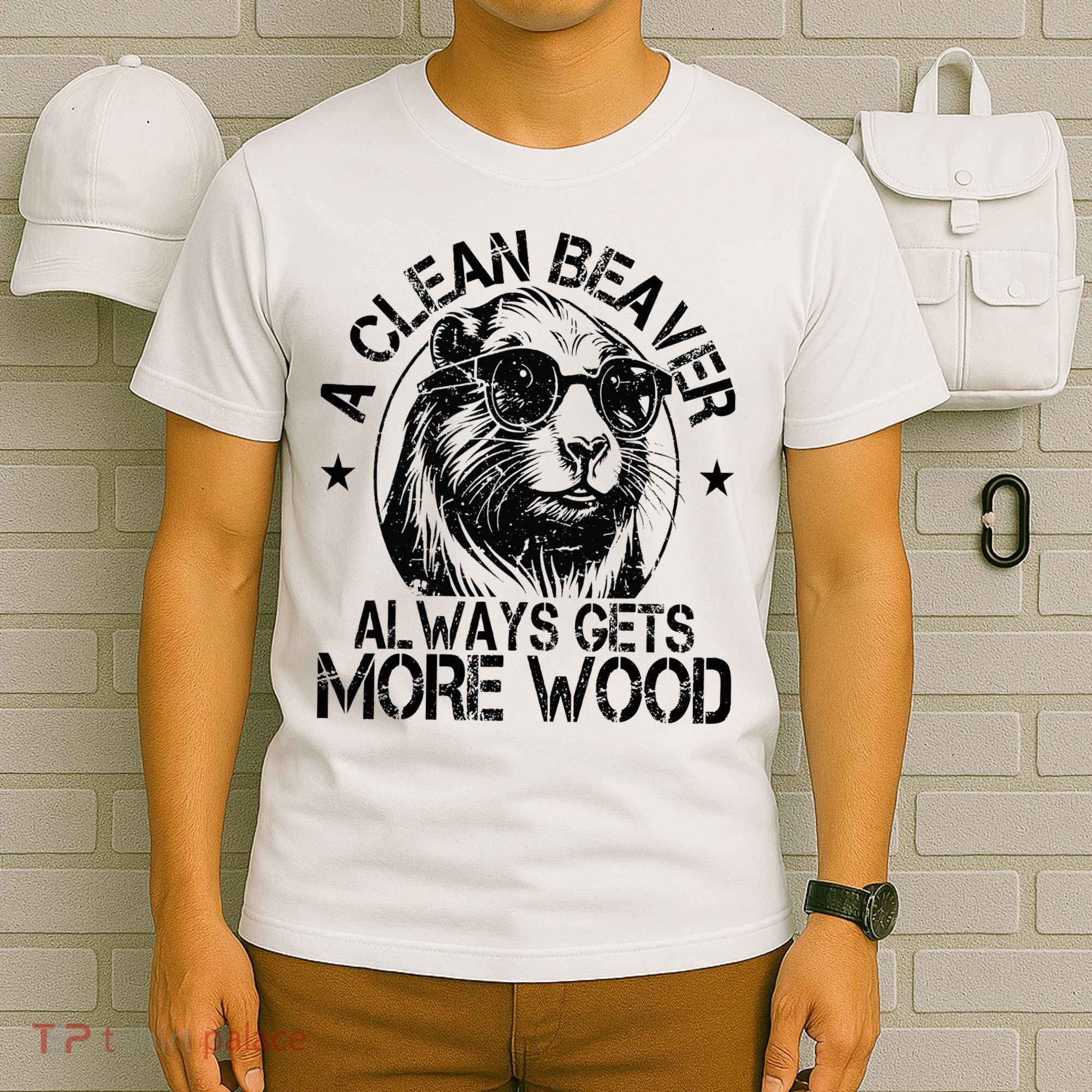 Cute American Clean Beaver Always Gets More Wood Beaver Love T-Shirt