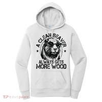 Cute American Clean Beaver Always Gets More Wood Beaver Love Women's Hoodie thumb 0